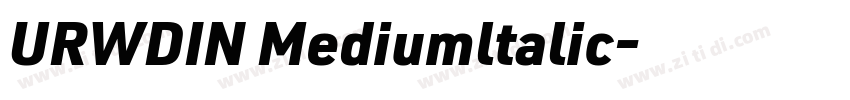 URWDIN Mediumltalic字体转换